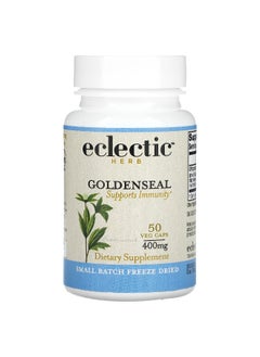 Eclectic Herb Eclectic Herb, Freeze Dried, Goldenseal, 400 mg, 50 Veg Caps  - Image 1
