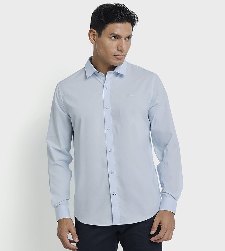 Ben Sherman Men's Long Sleeve Solid Shirts - Image 1