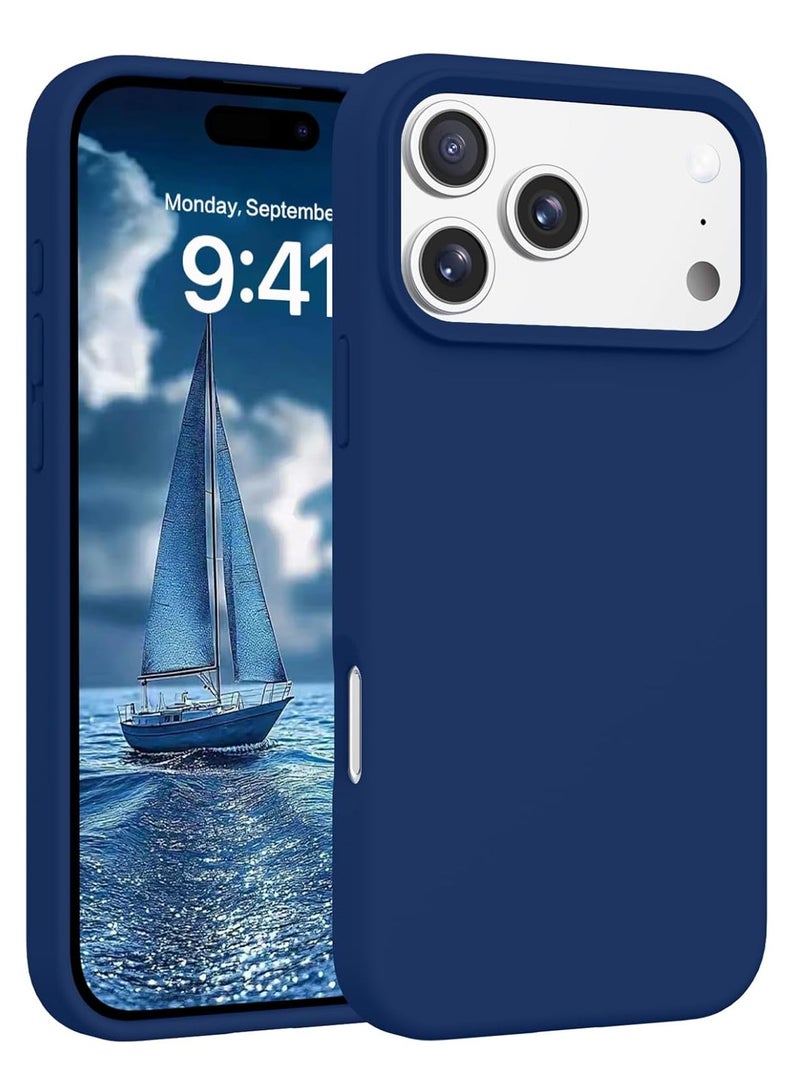 جراب سيليكون لهاتف iPhone 17 Pro (مقاس 6.3 بوصة) مع بطانة داخلية من الألياف الدقيقة (مايكروفايبر) - Image 1