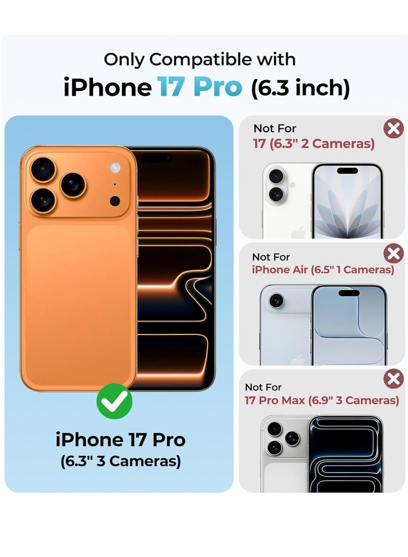 جراب سيليكون لهاتف iPhone 17 Pro (مقاس 6.3 بوصة) مع بطانة داخلية من الألياف الدقيقة (مايكروفايبر) - Image 2