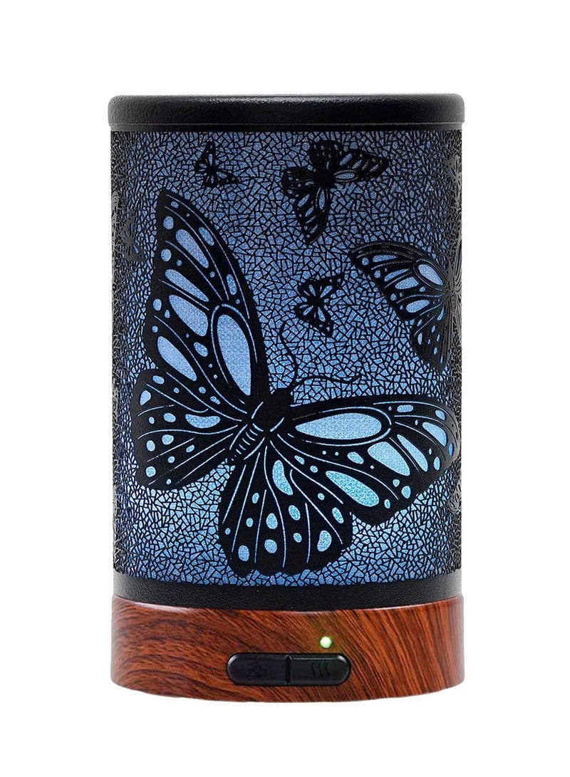 Metal Essential Oil Diffuser, 150ml Ultrasonic Aromatherapy Oil Diffuser Cool Mist Metal Diffuser Stylish Metal Essential Oil Diffuser with Waterless Auto Shut-Of for Bedroom ome, Office, Yoga - Image 1