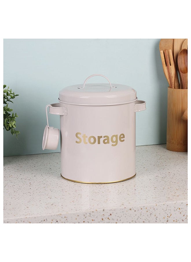 DANUBE HOME وعاء تخزين الطعام أدريان بروبوزا 23.5×19.5×25.5 سم، بيج  - Image 1