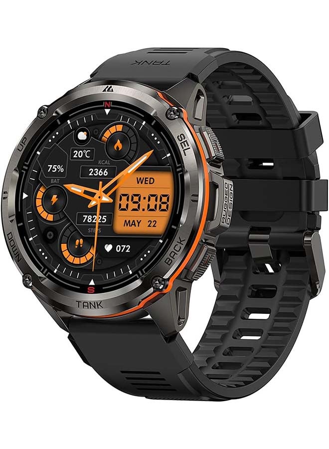 KOSPET ساعة Tank T3 Ultra الذكية - شاشة Amoled مقاس 1.43 بوصة، نظام تحديد المواقع العالمي (GPS)، عمر بطارية يصل إلى 10 أيام، مقاومة للماء حتى 5ATM، أكثر من 130 وضعًا رياضيًا، مراقبة معدل ضربات القلب، تتبع النوم، تصميم متين - Image 2