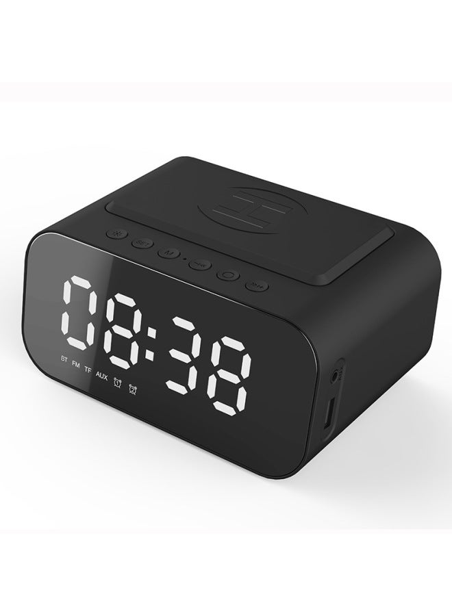 ايه اي سي مكبر صوت بلوتوث 15 وات شحن لاسلكي ساعة إضاءة ليد صوتي مستلزمات فندقية جديدة صوت بلوتوث لاسلكي شحن رجعي - Image 1