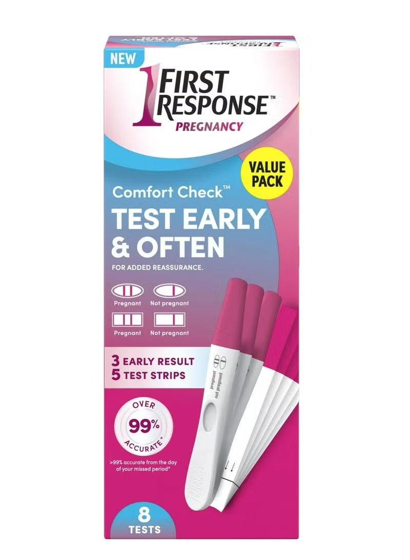 First Response Comfort Check Pregnancy Test, 8 Count - Image 2