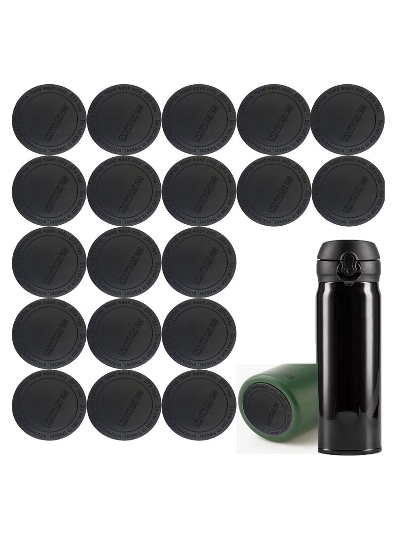 20pcs Rubber Bottoms for Sublimation Tumbler, Protective Antislip Silicone with Adhesive Non-Slip Bottom Wine Tumblers,Skinny Tumbler Jars - Image 1