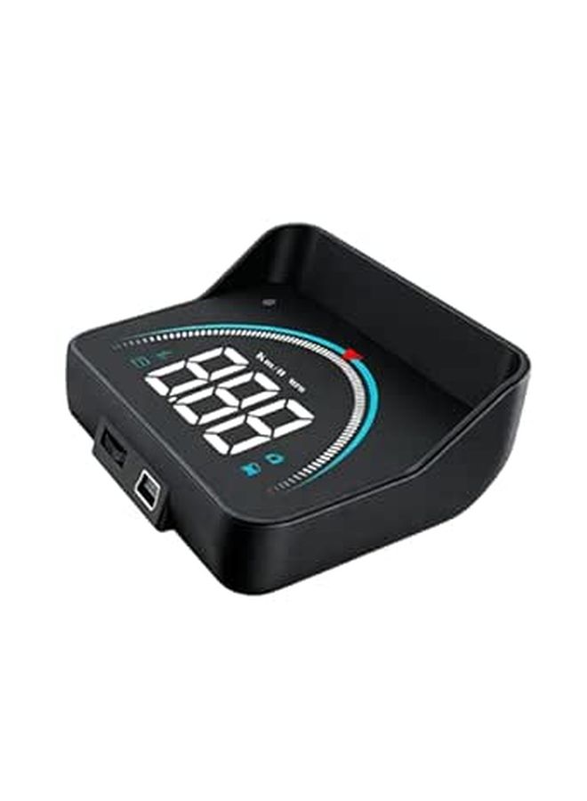 Speed Vision Heads Up Display for Cars Windshield Projection Overspeed Alarm Car Data Readout With Auto Bright Adjust Plug Ready Setup for SUV Sedan Van Black - Image 1