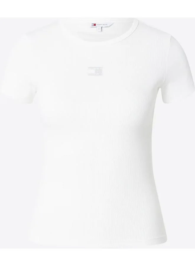TOMMY JEANS TJW SLIM BADGE RIB TEE