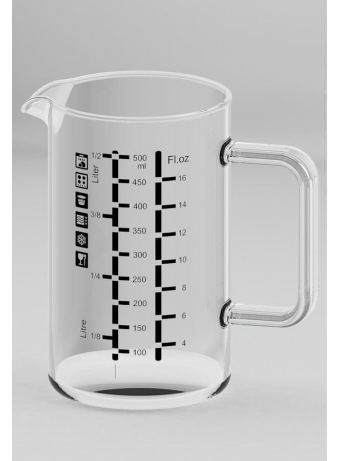Simax 500Ml Czech Glass Handle Cooking Measuring Cup