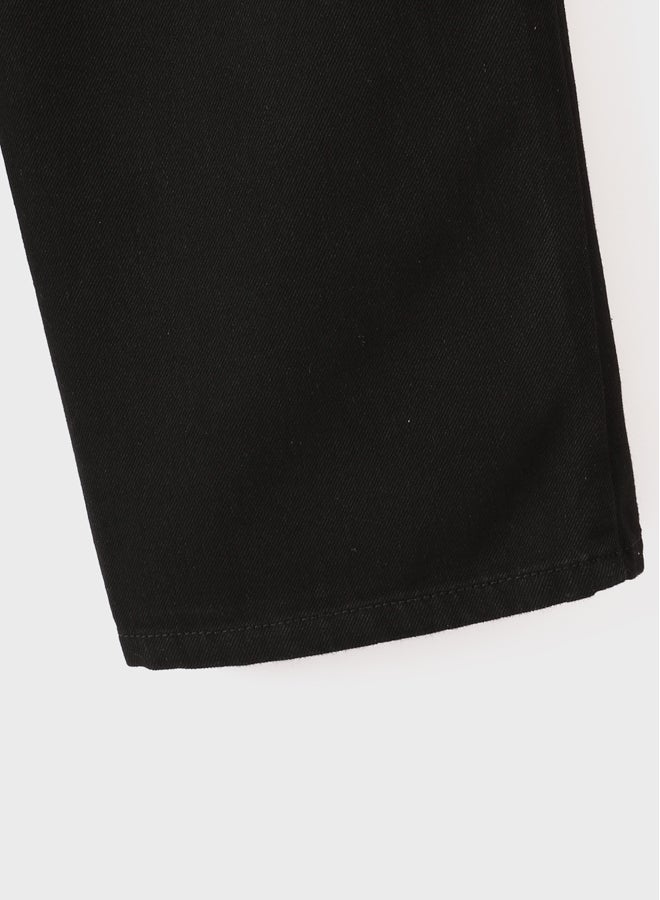 LC WAIKIKI Elastic Waist Wide Leg Girl Jean Trousers  - Image 2