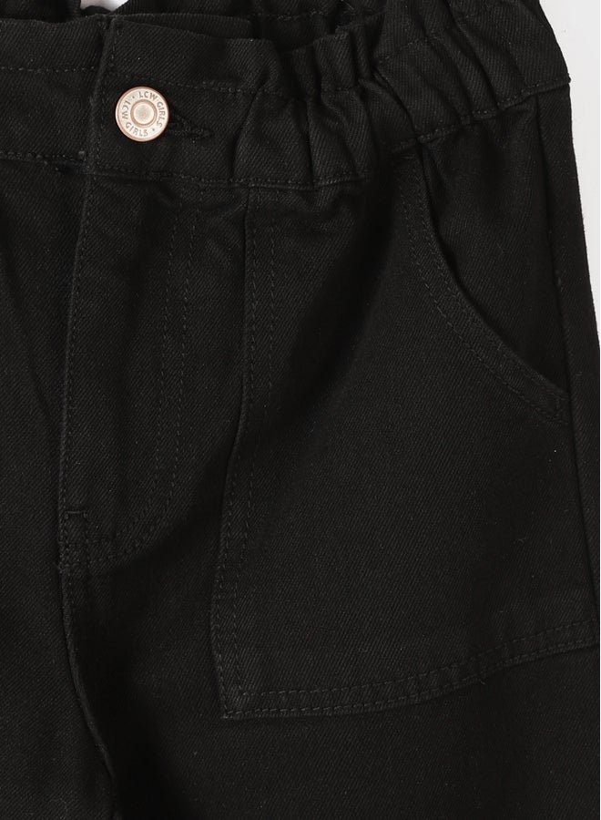 LC WAIKIKI Elastic Waist Wide Leg Girl Jean Trousers  - Image 3