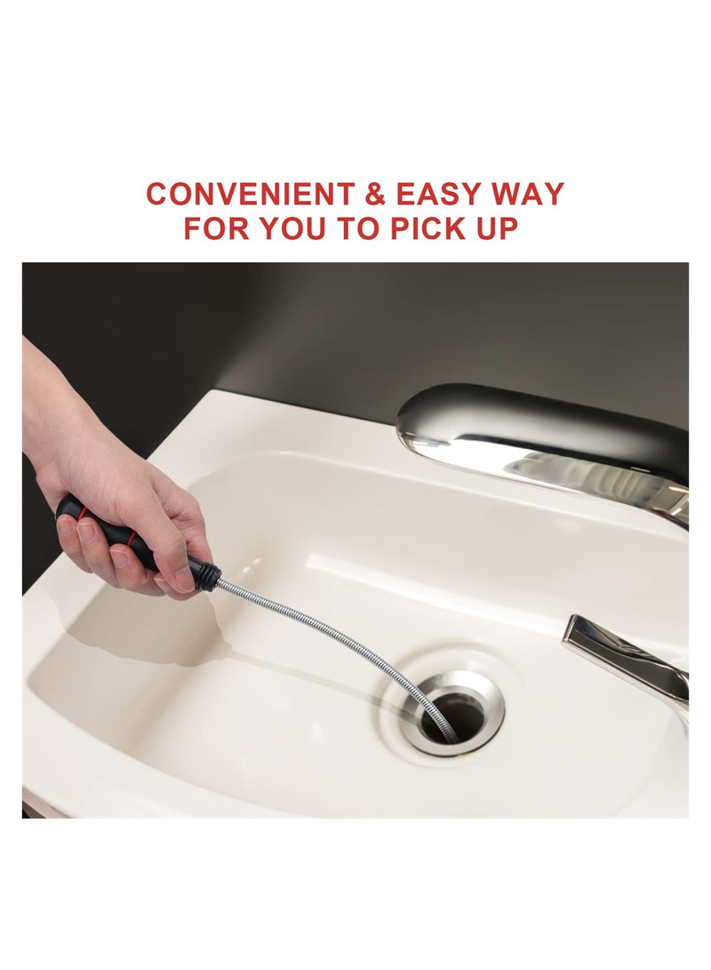 Magnetic Pick-Up Tools, 2 Pack Bendable and Flexible Magnet Tool, 24 Inch Versatile Magnet Sweeper for Difficult-to-Reach Home Sink Drains, Car Keys, Bolts, Screws - Image 4