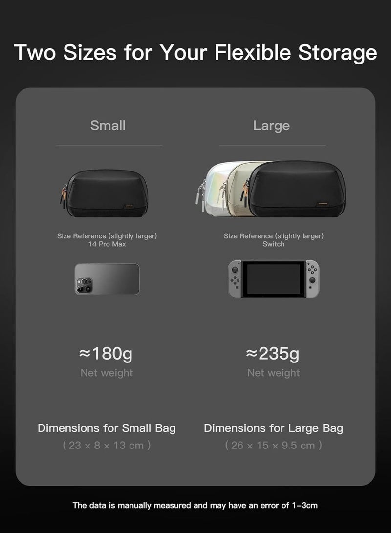 Arabest Electronics Organizer Travel Case - Waterproof Tech Pouch, Large Travel-Friendly Bag for Electronic Accessories, Cable, Cord, Charger, Phone - Ideal Tech Organizer for On-the-Go - Image 3