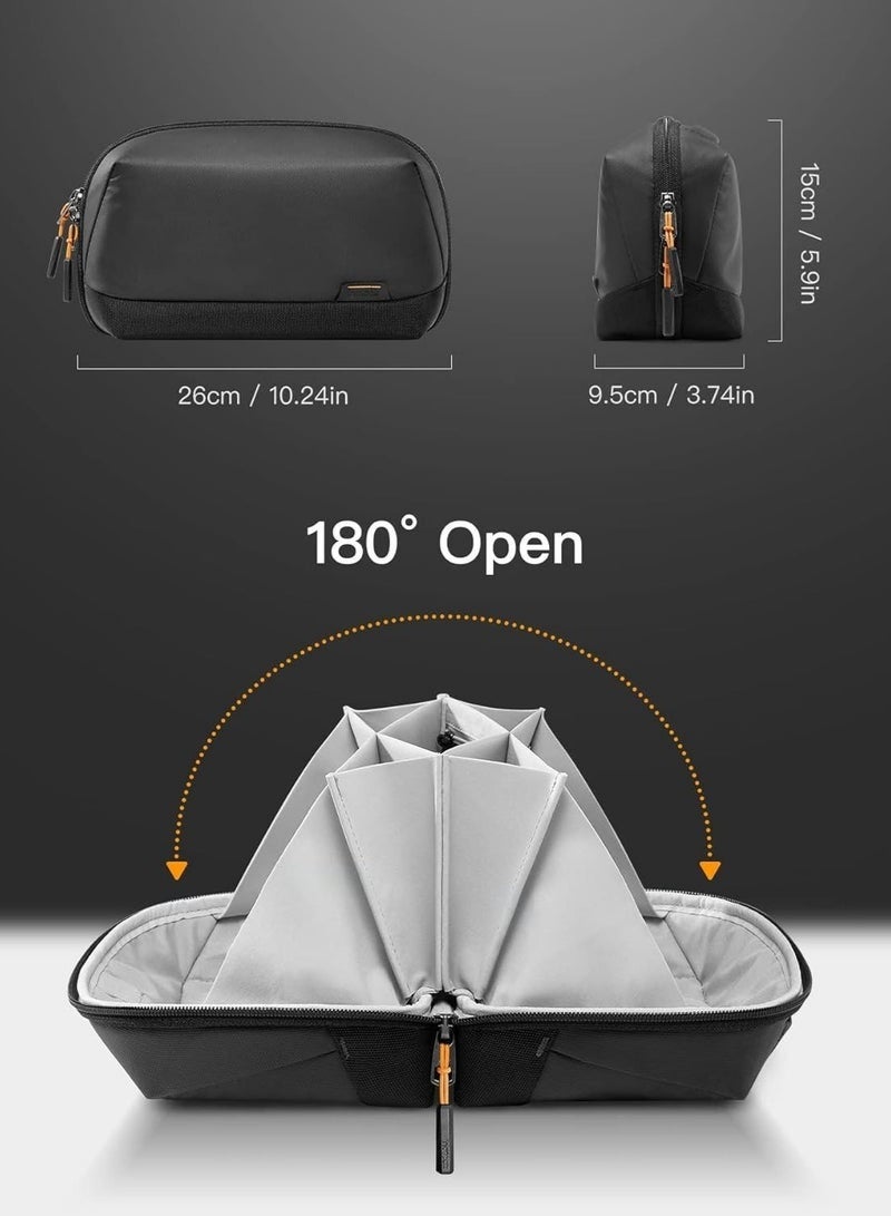 Arabest Electronics Organizer Travel Case - Waterproof Tech Pouch, Large Travel-Friendly Bag for Electronic Accessories, Cable, Cord, Charger, Phone - Ideal Tech Organizer for On-the-Go - Image 2