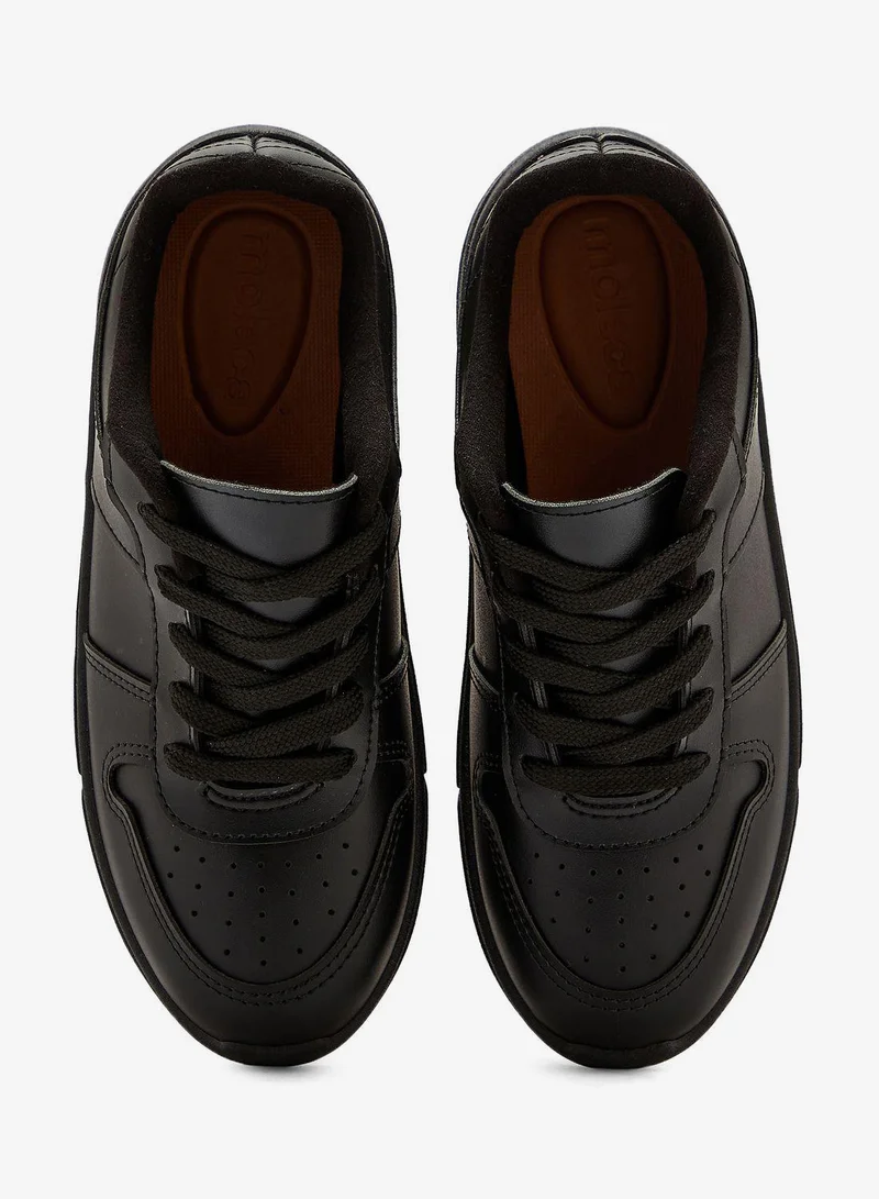 Moleca Black Comfort Women’s Sneakers – Lace-Up Ladies Sneakers & Casual Sneakers for Girls for Women | Best Price UAE