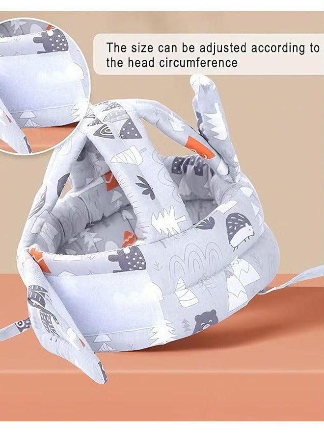 Berma Baby خوذة للأطفال للزحف والمشي، واقي رأس للأطفال - حماية للرأس للأطفال الرضع بدون نتوءات ووسادة ناعمة، واقي رأس آمن، خوذة قابلة للنفخ للأطفال الصغار من عمر 1 إلى 2 سنة، من عمر 6 إلى 12 شهرًا - Image 3