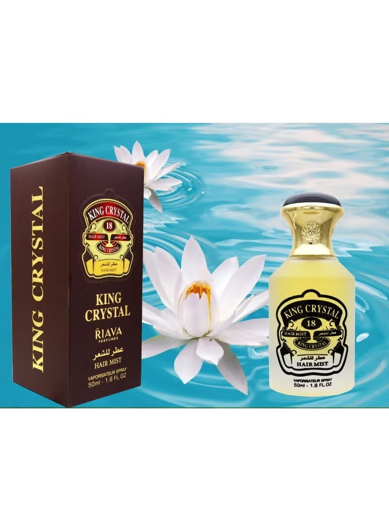 Crystal A hair perfume with a luxurious, distinctive scent that lingers all day long. It features an innovative formula ideal for hair, leaving it smelling fresh without damaging it. 50 ml