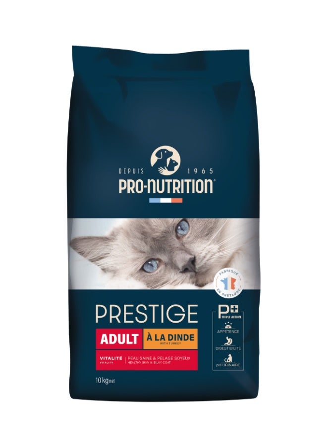 Pro nutrition Prestige Cat Adult Turkey 10Kg Dry Food - Image 1