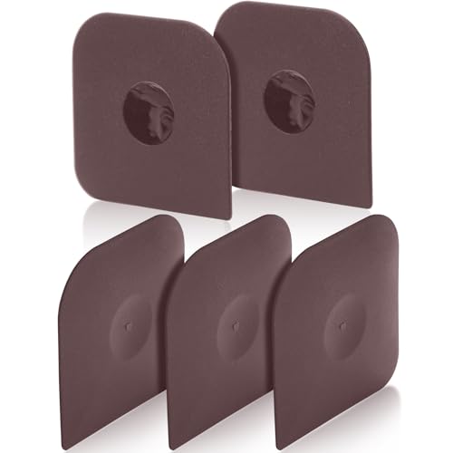 Pan Scraper Dish Scraper Tool Set 5 Pack Plastic Pan Scraper Pot Scraper Food Scraper Nylon NonScratch Scraper Polycarbonat Skillet Scraper Cleaner for Cleaning Grease Burnt Food Kitchen Scraper