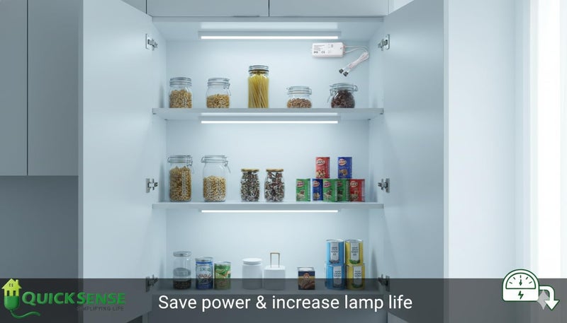 Quick Sense Wardrobe Sensor Double Door | QS-WR22 | Infrared Automatic AC Sensor Switch | Dual Door Light Control | Auto On/Off | 220-240V AC | Up to 5 A Load - Image 3