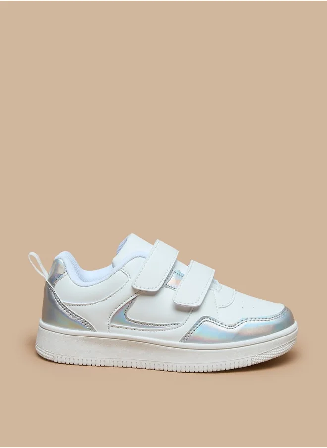 فلورا بيلا من شو إكسبرس Girls Colourblock Sneakers With Hook And Loop Closure