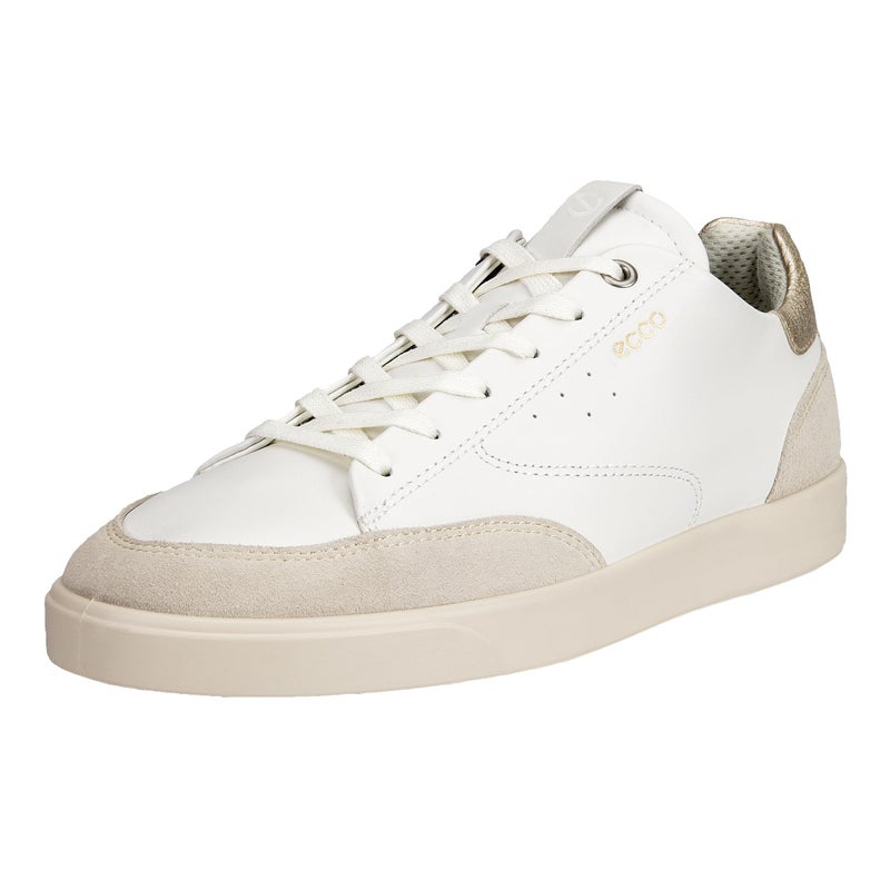 ECCO Womens Street LITE Court Sneaker LimestoneWhitePure WHTE Gold 885