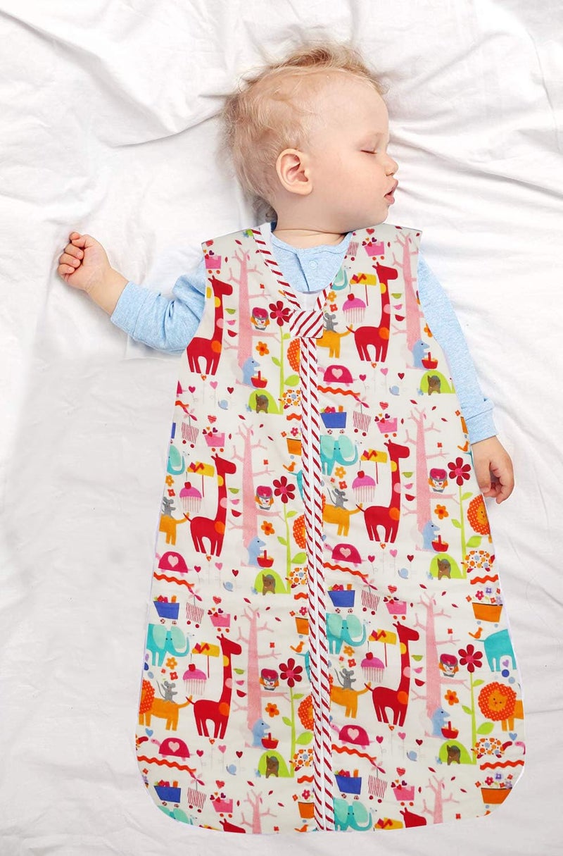 Oscar Home Infant Wearable Blanket, Eco Friendly Cotton Unisex, Girl, Boy Swaddle Transition Sack - Light Weight or Medium Weight, Newborn Essentials Sleep Clothes (Giraffe) - Image 1