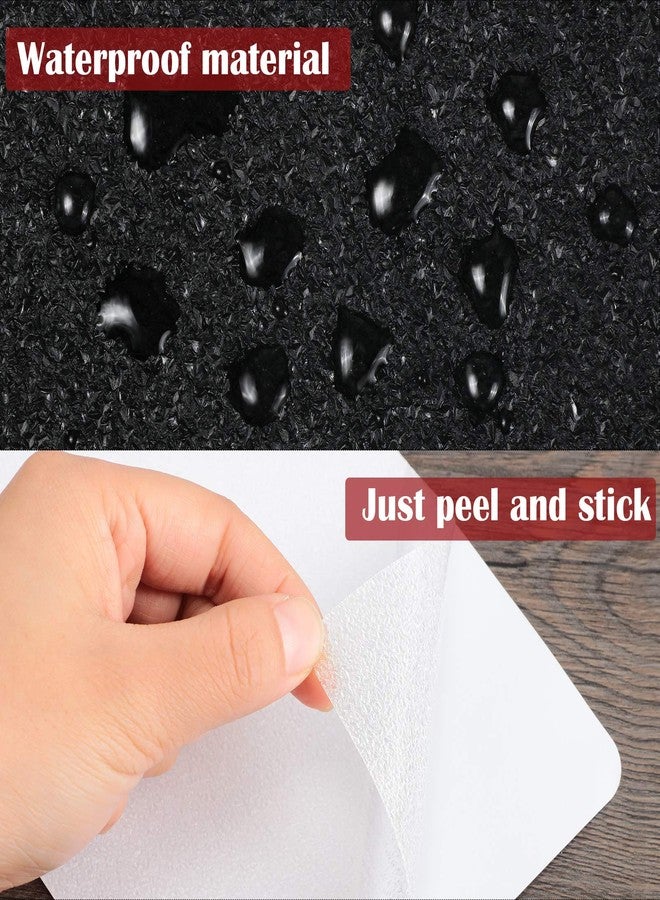 Zonon شريط لاصق مضاد للانزلاق من زونون 4 قطع لملصقات الهاتف مع نسيج مطاطي لاصق لتوفير قبضة قوية لأجهزة الكمبيوتر اللوحي وحالات الألعاب (أسود) - Image 4