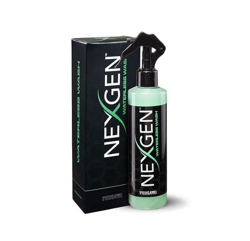 NEXGEN غسيل سيارات بدون ماء نكستجن (8 أونصات) - أفضل منظف سيارات بدون ماء - خالي من الخدوش ولامع بشكل عالي - تنظيف سيارات أثناء التنقل - مستلزمات تنظيف السيارات - مثالي للسيارات والشاحنات والقوارب والمزيد! - Image 1