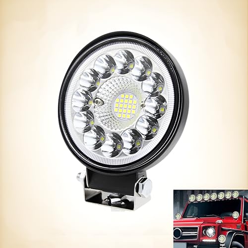 Autozap 33 LED Round LED Work Light Headlight for car & bike, Aluminium Alloy (Universal for Car & bike, Pack of 1) - Image 1