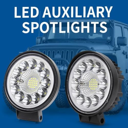 Autozap 33 LED Round LED Work Light Headlight for car & bike, Aluminium Alloy (Universal for Car & bike, Pack of 1) - Image 5