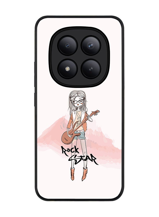 For Xiaomi Redmi Note 15 Pro+ / Poco M8 Pro Case,Slim fit Camera Protection, Shockproof Thin Phone cover  - Rockstar Girl