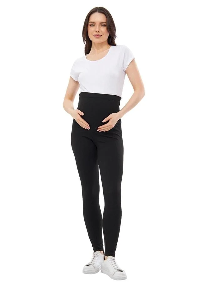 LuvmaBelly Myra8140 Shaping Ribbed Seasonal Adjustable Waist Maternity Leggings.
