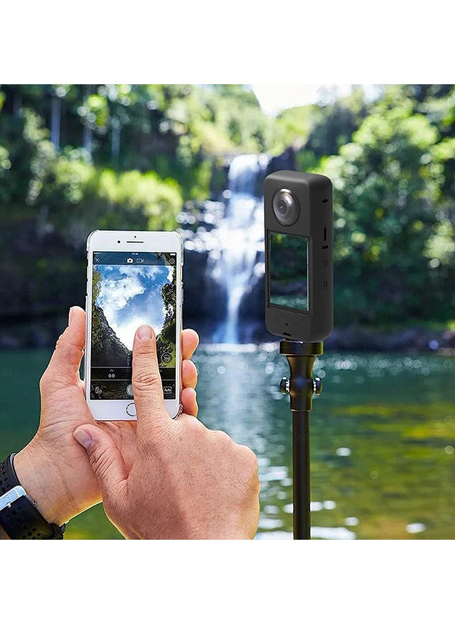 O Ozone Compatible Case for Insta360 One X3 | Silicone Carrying Case with Guards Lens Cover Cap | Anti-drop Protective Accessories Cover for Insta360 X3 Action Camera Accessories- Black  - Image 5