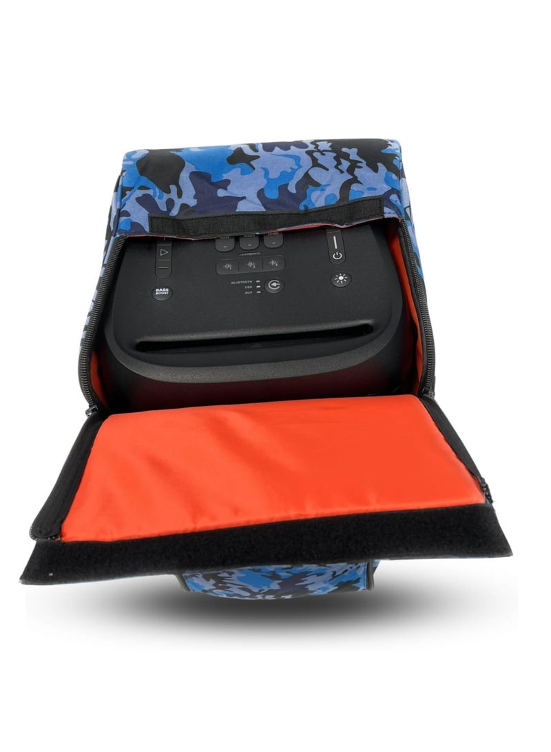 أنجري بول حقيبة تخزين آمنة لمكبر الصوت مع حقيبة سفر ذات حزام عملي متوافقة مع JBL PARTY BOX 310 (ARMY-H) - Image 2