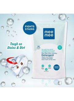 mee mee Mee Mee Mild Baby Liquid Laundry Detergent (500Ml Refill Pack) And Mee Mee Anti Bacterial Baby Liquid Cleanser Combo (500 Ml Refill Pack)  - Image 3