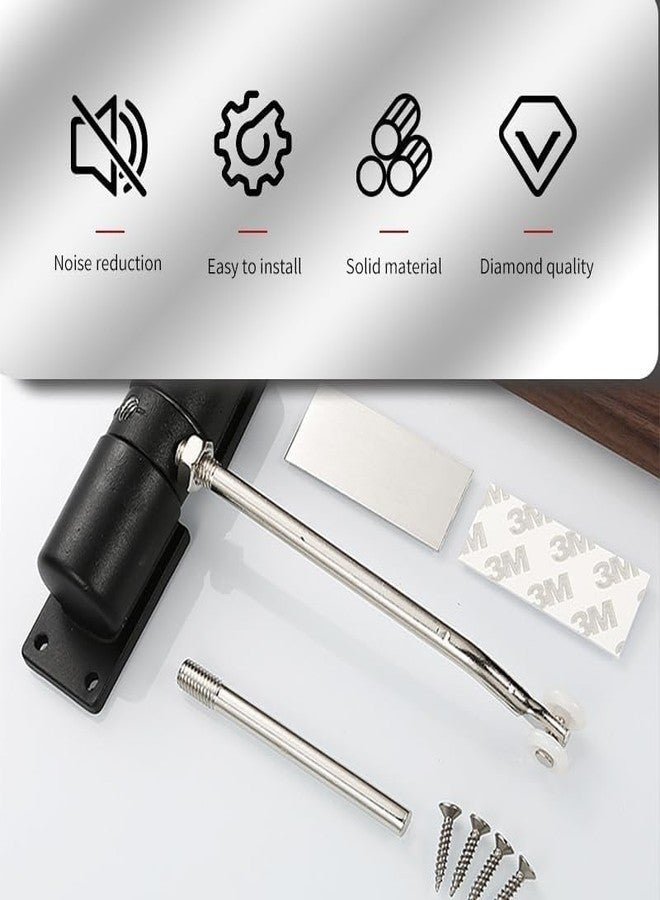 VishBin Automatic Door Closer - Sleek & Adjustable Hydraulic Aluminum Alloy Door Closer for Smooth, Quiet, and Secure Closing - Perfect for Wooden, Metal, & Security Doors - Image 5