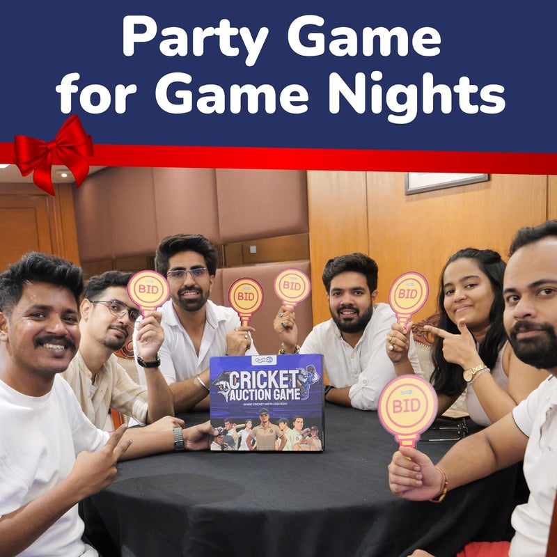 Curio21 Cricket Auction Game – Strategic Card & Bidding Board Game for Cricket Lovers | for Fun with Family & Friends | Sports Themed Party Game | 2–5 Players - Image 5