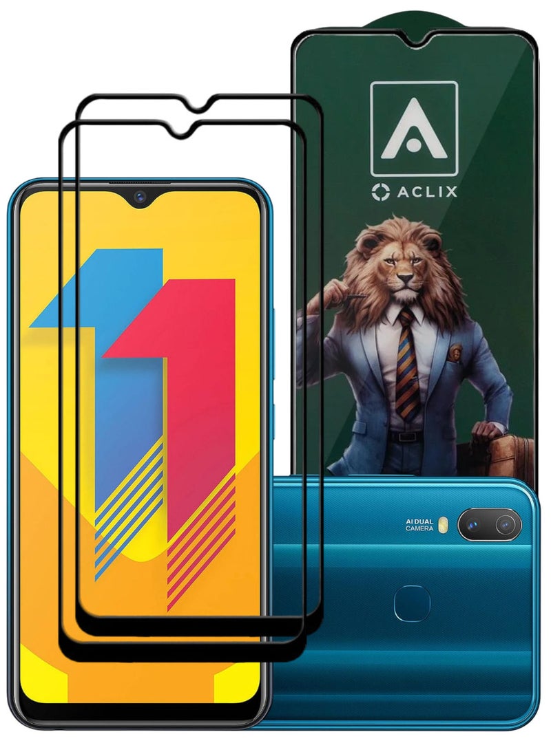 ACLIX 2 Pieces Antistatic ESD Dustproof Premium Quality High Definition Tempered Glass Screen Protector Designed For vivo Y11 (2019) - Image 1