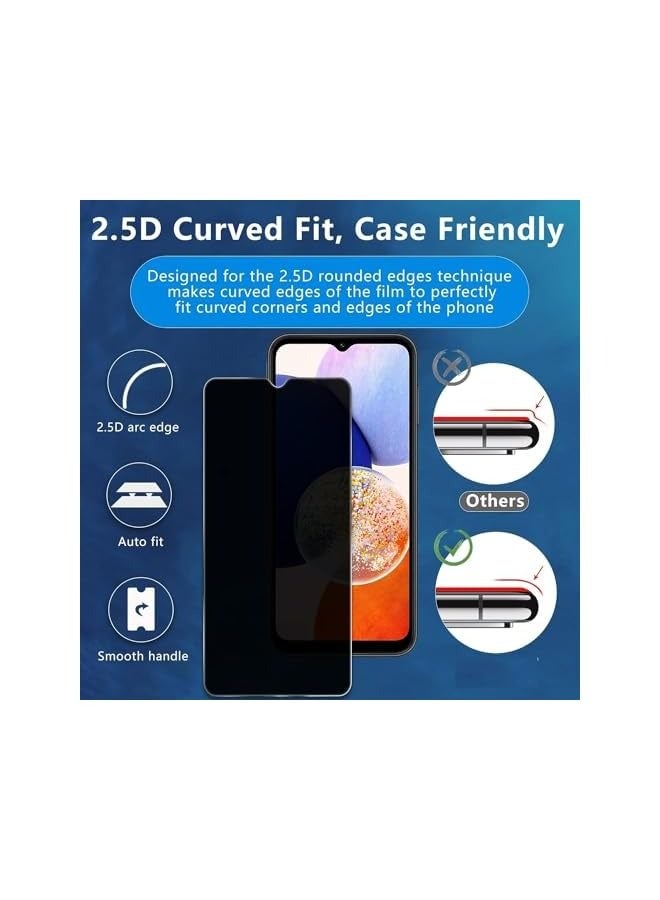 PROMASS Tempered Glass for Galaxy A25 Privacy Glass Screen Protector Anti-Spy Tempered Glass Film 9H Hardness Scratch Resistant Bubble Free Glass Screen Protector for Galaxy A25 - Image 5