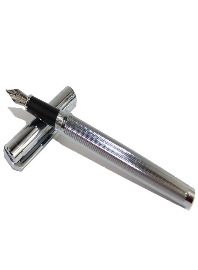 Gullor Noblest simple style Jinhao 155 fountain pen silver - Image 4