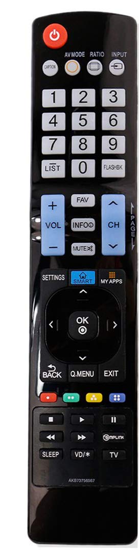 UBay New AKB73756567 Remote Control Replaced for LG TVs Model #: AGF76692626 - Image 5