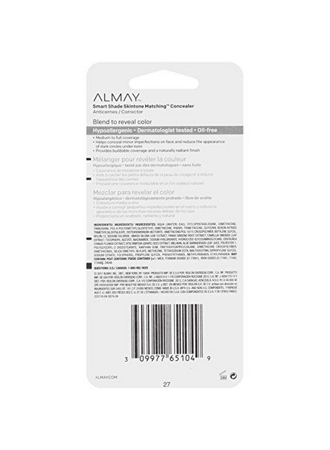 Almay Smart Shade Concealer, Hypoallergenic, Cruelty Free, Oil Free, -Fragrance Free, Dermatologist Tested - Image 3