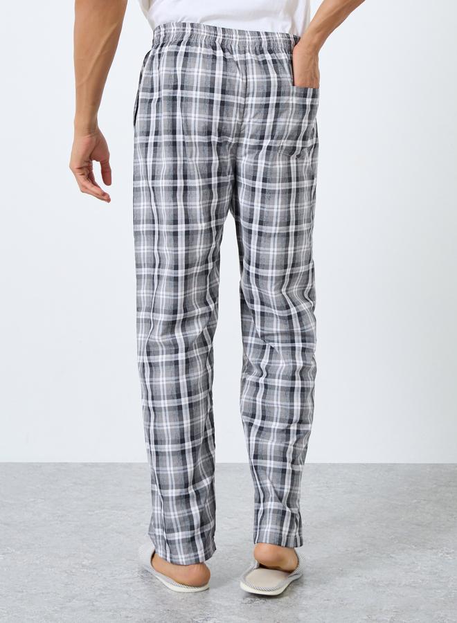 Styli Multi Checkered Cotton Pyjama - Image 4