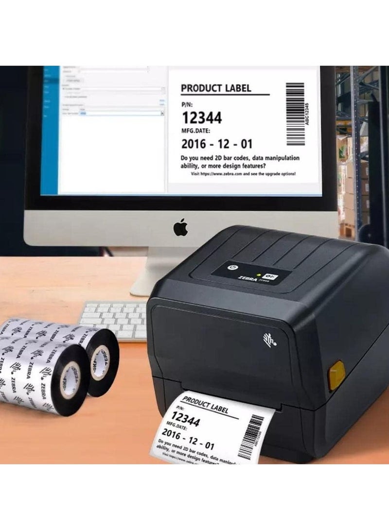 زيبرا [ZD220T] طابعة باركود | الحراري المباشر | النقل الحراري | القرار 203 ديسيبل متوحد الخواص | يو اس بي | عرض يصل إلى 4 بوصة | موثوقة | طباعة عالية الجودة تتناسب مع ميزانيتك - Image 3
