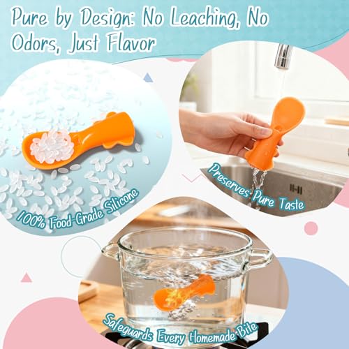 Miniguysa Infant Feeding Essentials & Baby Food Pouches Attachable Toppers: Seamless, Non-Drip Spoons for Baby's Diet, Compatible with Assorted Pouch Forms, Perfect for Infants 3+ Months, Pack of 5 - Image 4