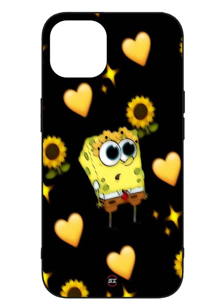 Service Zone Protective Printed Mobile Cover Spongebob Funny Cartoon For Apple iPhone 12 - Image 1