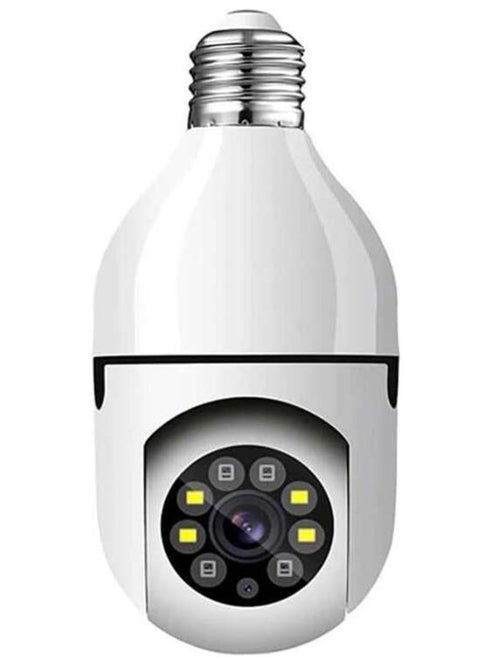 1080P WiFi Camera Light Bulb Security Camera Wireless Outdoor Indoor 5G WiFi Cameras for Home 360° Panoramic Motion Detection and Alarm Two-Way Audio Based E27 Socket