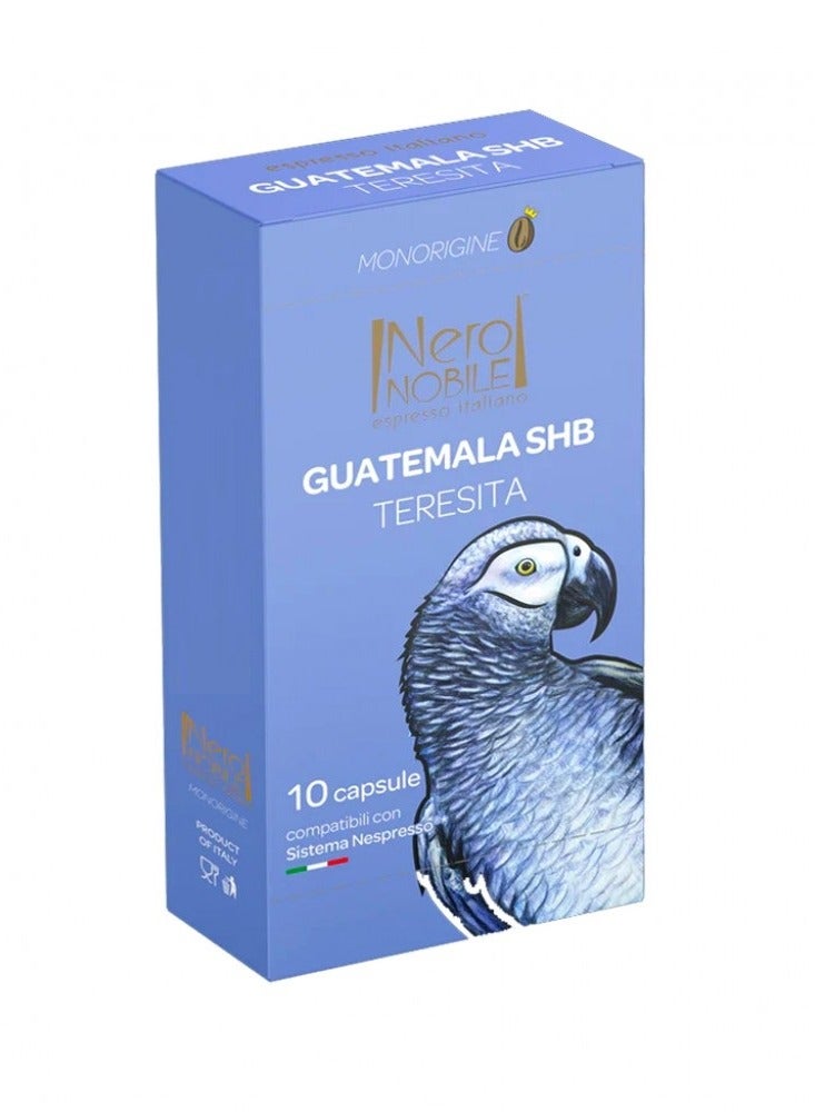 Espresso Italiano Guatemala Shb Teresita Arabica Nespresso 10 Capsules