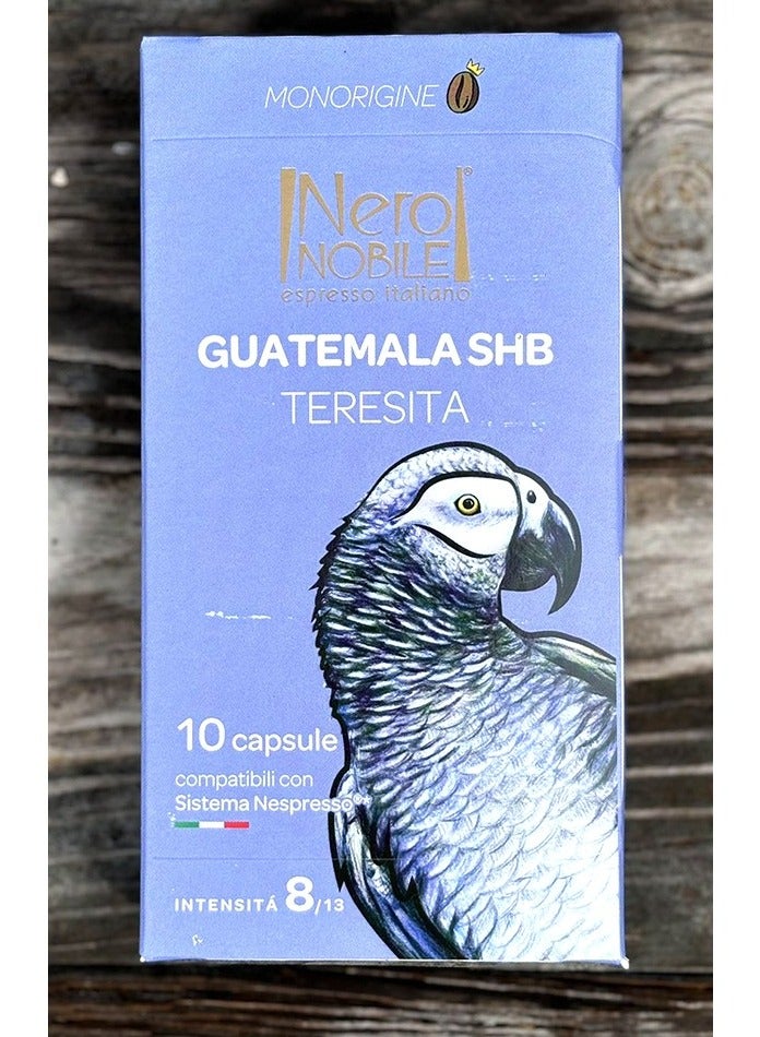 Espresso Italiano Guatemala Shb Teresita Arabica Nespresso 10 Capsules